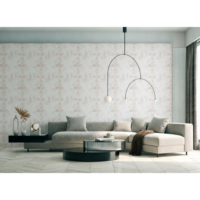 Ethereal Vinen Brown Wallpaper