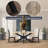 Discover Modern Elegance - Rectangle Dining Table with Mango Wood Top and Sturdy Spider Legs-832280149