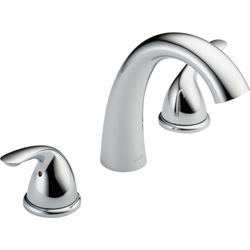 Garniture de robinet de baignoire romaine à deux poignées Classic, Chrome
