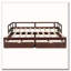 Lit de jour en bois avec lit gigogne et deux tiroirs de rangement, lit de jour extensible-1920349324