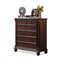 Armoire d'appoint en bois manufacturé noyer foncé