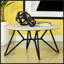 Table basse en ciment et bronze industriel