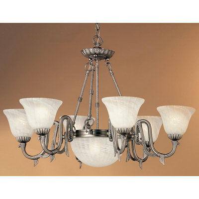 Lustre gris classique/traditionnel 8 lumières Fackler