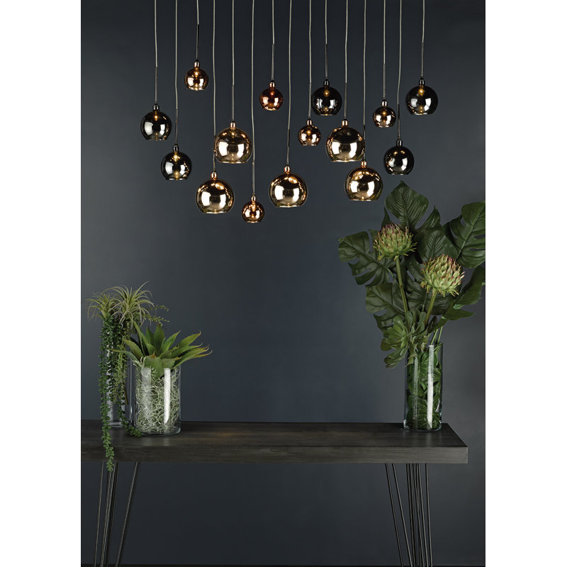Burhanuddin 15 - Light Copper/Bronze Cluster Pendant