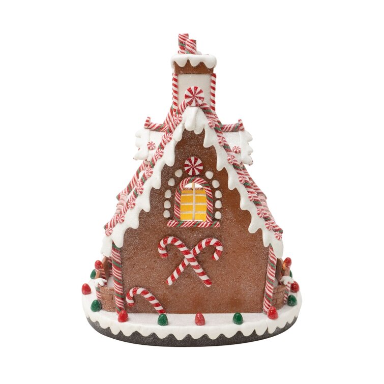 The Holiday Aisle® A-Frame Christmas Gingerbread House & Reviews | Wayfair