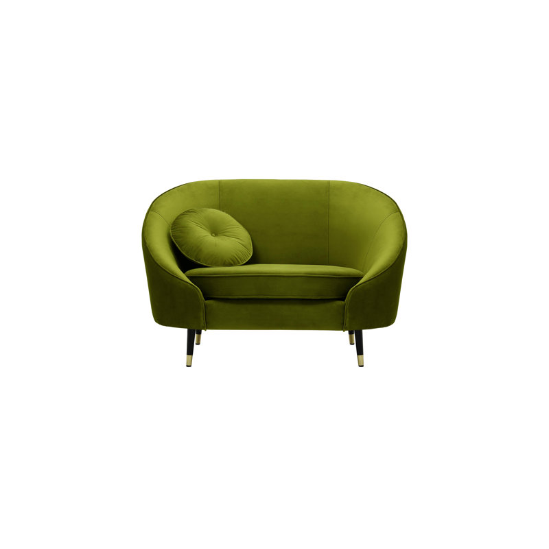 Glencoe Upholstered Armchair, Olive Green