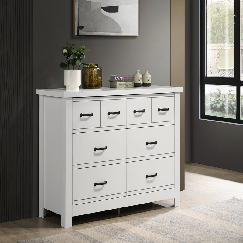Commode 6 tiroirs 51 "blanche