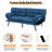 3-in-1 Convertible Futon Sofa Bed, Dual Armrest Styles, Heavy-Duty Compact Loveseat-1324285057