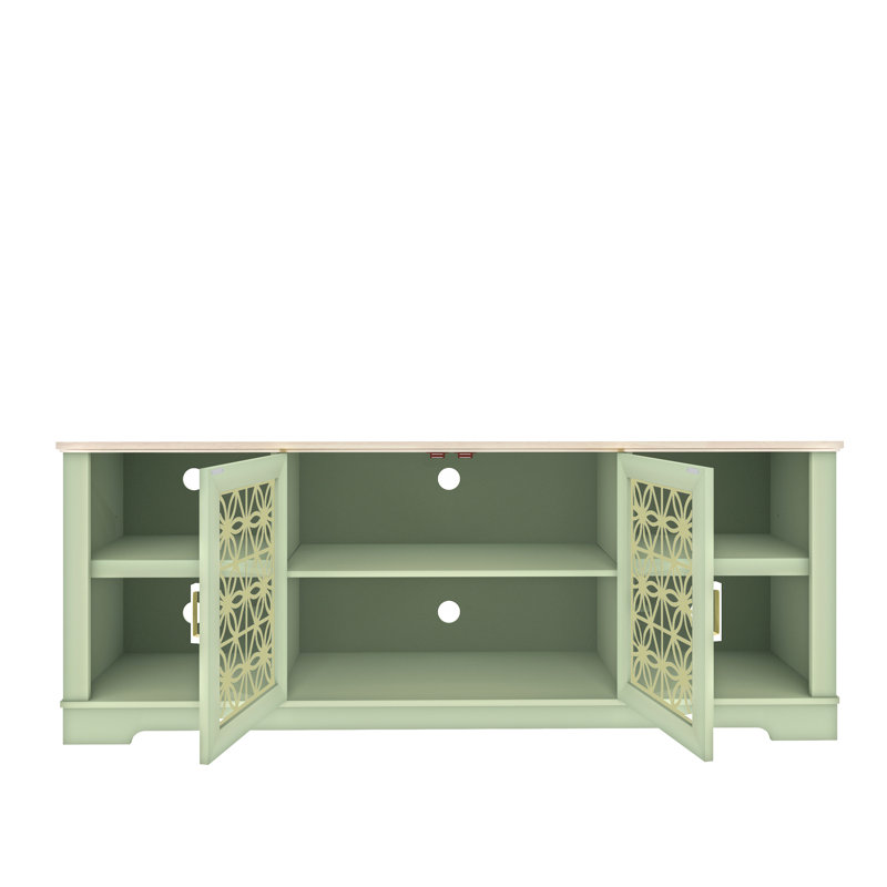 Brittane TV Stand for TVs up to 78", Green
