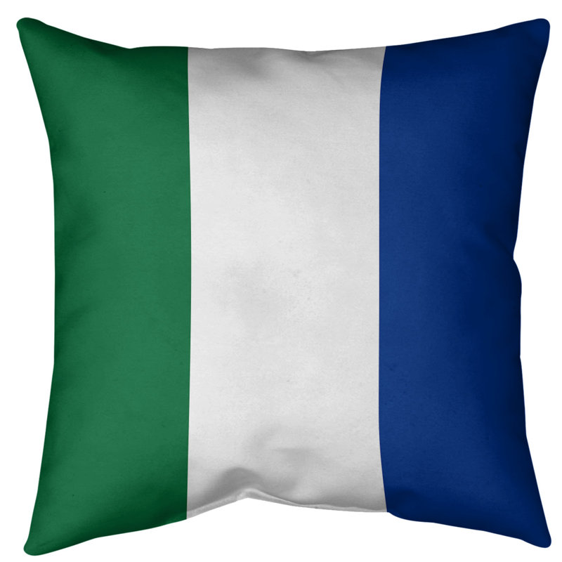 Housse de coussin, 18 po x 18 po, Blanc, Polyester sergé
