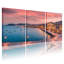 Ensemble de 3 tableaux sur toile « Sunset Harbor Art » pour la décoration du salon et de la chambre.-129073337