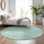 Tapis turquoise Prisco lavable à la machine de qualité supérieure-817694362