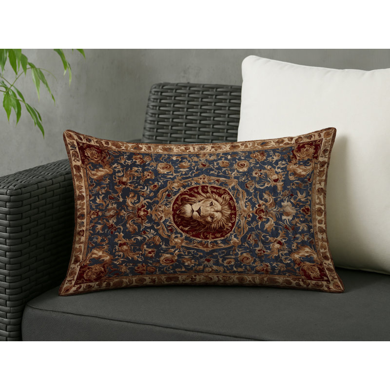 Coussin décoratif intérieur et extérieur Modern, Animaux bruns 14, Rectangle H 20 po x l 14 po