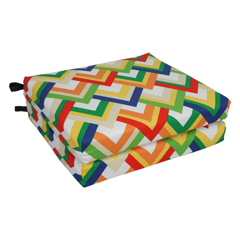 Outdoor 3'' Seat Cushion, Resort Garden