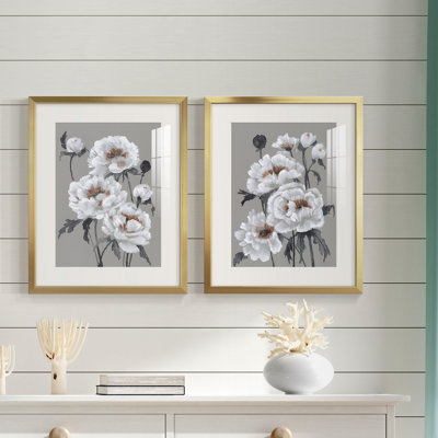 «Peony Profusion I», reproduction encadrée de qualité supérieure, prête à être accrochée