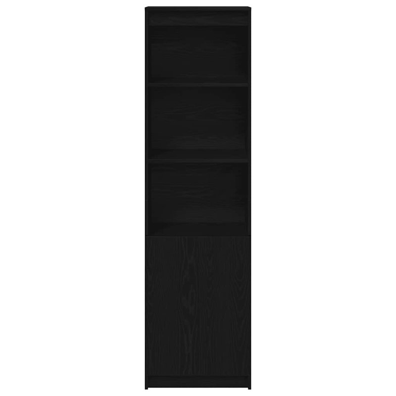 Highboard 50X35x180 Cm Engineered Wood, Black Oak