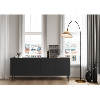 Carlette 220 Cm Wide 4 Drawer Sideboard