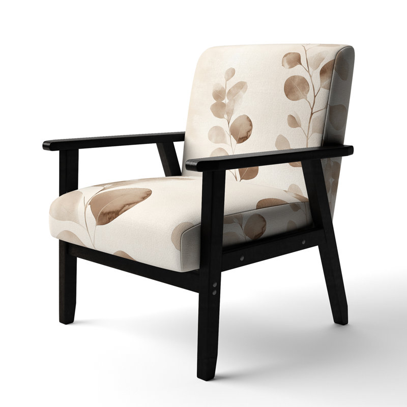Fauteuil d'appoint Eucalyptus - Fauteuil Eucalyptus Calm III, Black Square Arms