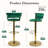 Velvet Adjustable Swivel Bar Stool-1249139174