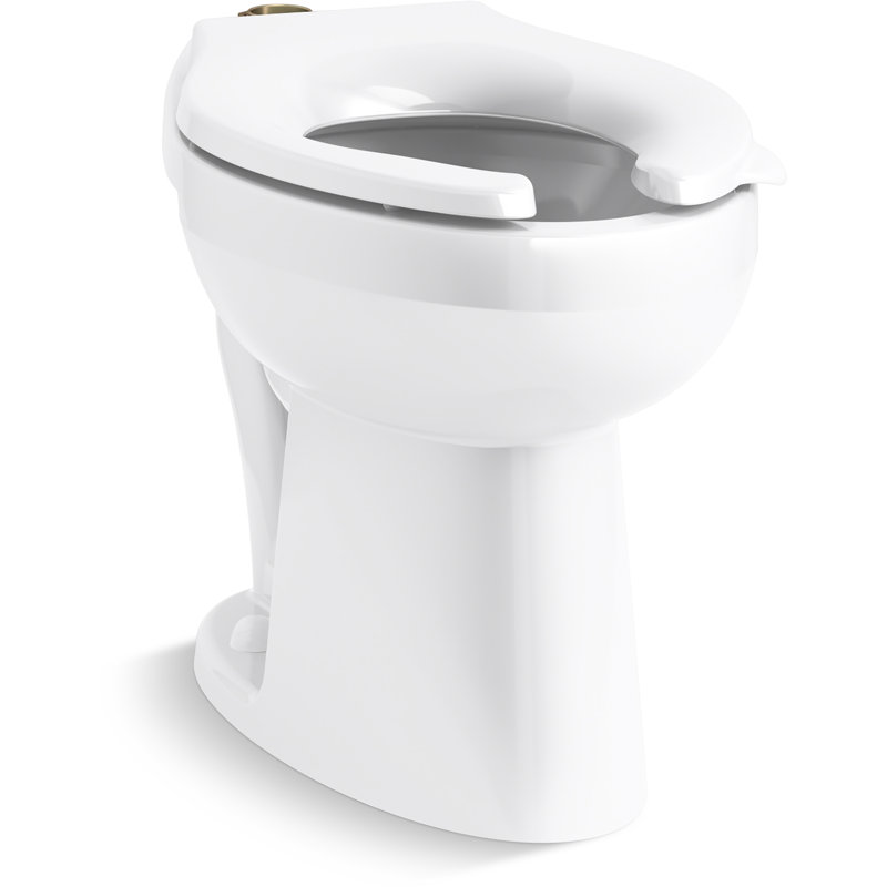 Highcliff Ultra Floor-Mounted Top Spud Antimicrobial Flushometer Bowl