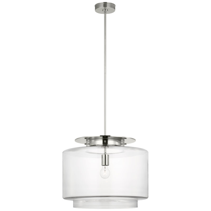 Elias 1 - Light Pendant, Polished Nickel, White