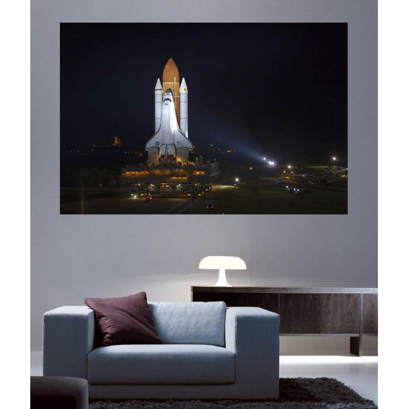 Non-Wall Damaging Wall Decal, 48" H x 72" W X 0.1" D