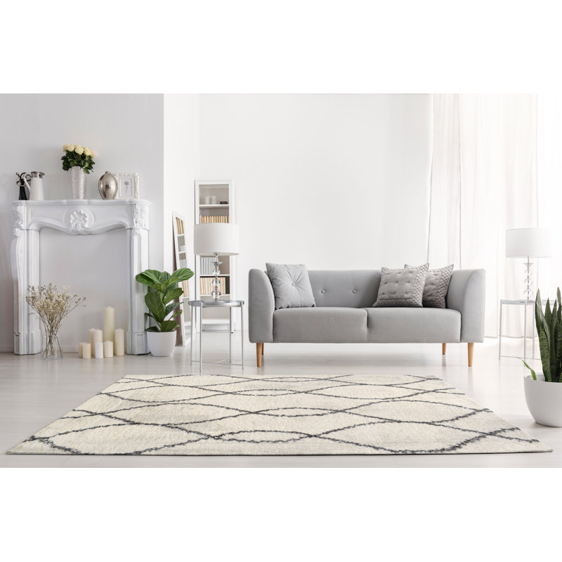 Elegido Abstract Shag Area Rug, Rectangle 160 x 230cm