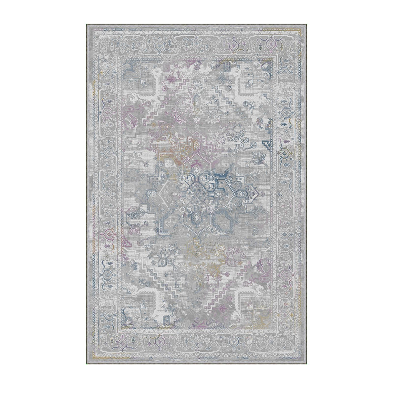 Stylish Hall Carpet (39.4 x 78.7 inches), 100% Polyester, 0.3 in Pile Height | Antibacterial, Non-Slip Underside, Machine Washable | 3D Digital Printed Design, Durable & Soft for Home Décor