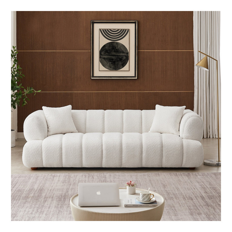 Jasmin 89.7'' Cream Boucle Sofa