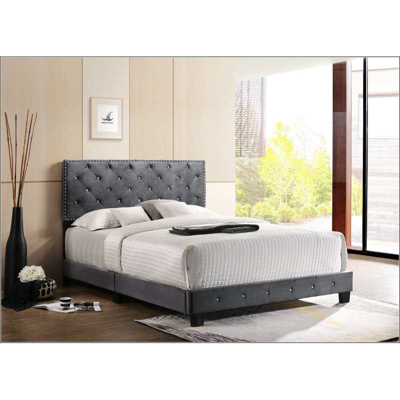 Sophisticated Gray Queen Bed