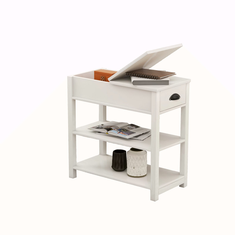 Table étroite avec tiroirs et cloison inférieure