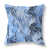 Motif floral bleu / blanc