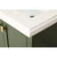 Ensemble de meuble-lavabo comprenant un comptoir en marbre, un meuble-lavabo et des meubles-lavabos décoratifs pour la maison - meuble-lavabo blanc de 60 pouces entièrement assemblé avec lavabo 23v02-60vg