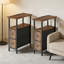 40cm W Metal Bedside Table