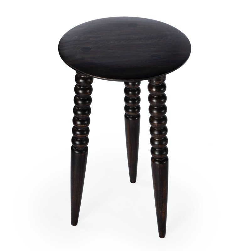 Fluornoy Wood Side Table, Dark Chocolate