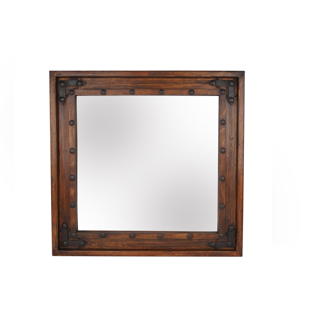 Delgadillo Rustic Distressed Bathroom / Vanity Mirror Loon Peak® 