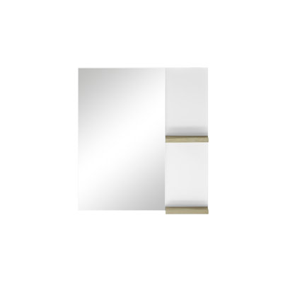 George-James Wood Flat Wall Mirror