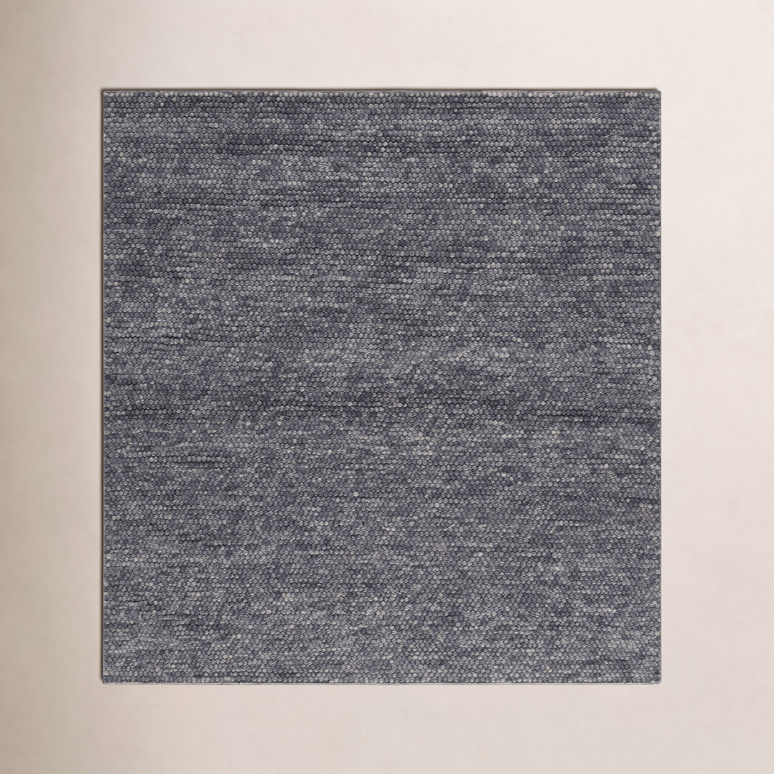 Elle Dark Gray Hand-Woven Rug, Square 8'