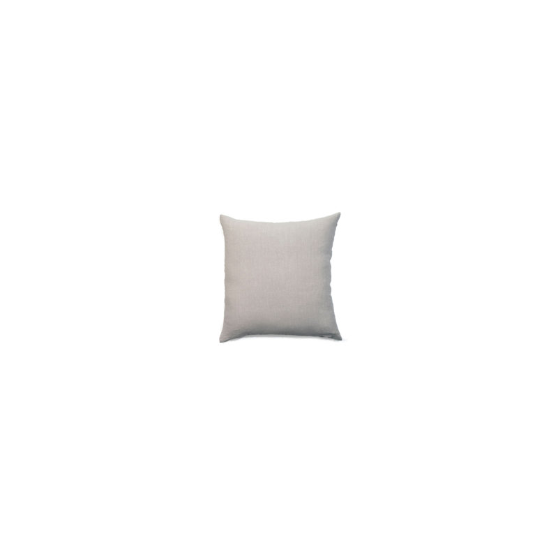 Simple Linen Pillow Cover & Insert, Light Gray, Square 18"