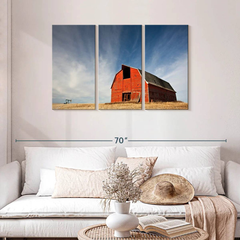 Lilie Old Red Barn In Alberta, 28" H x 45" W