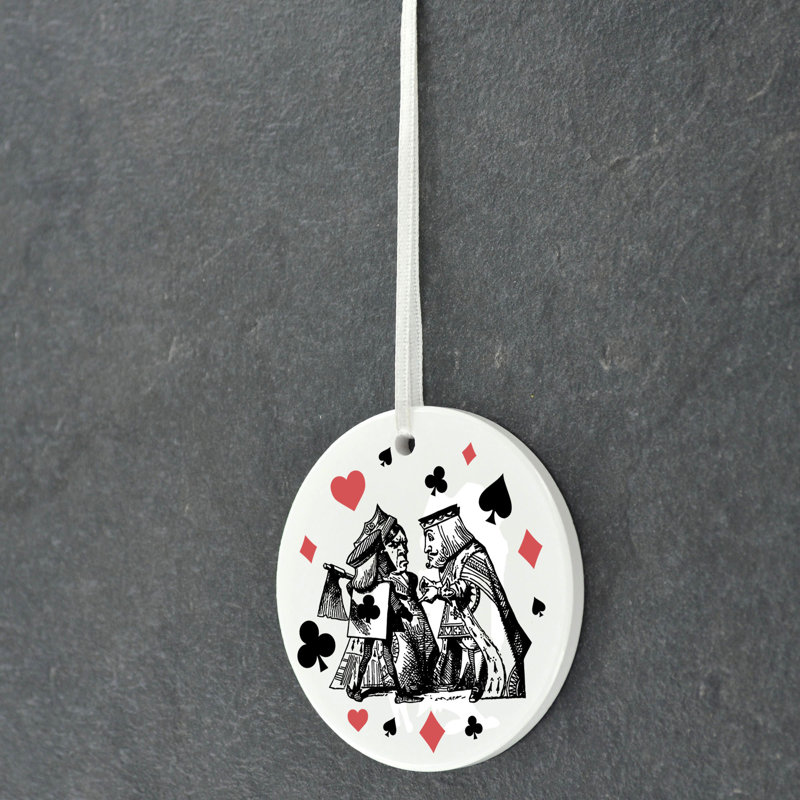 Executioner Alice In Wonderland Circle Shaped Ceramic Ornament Bauble