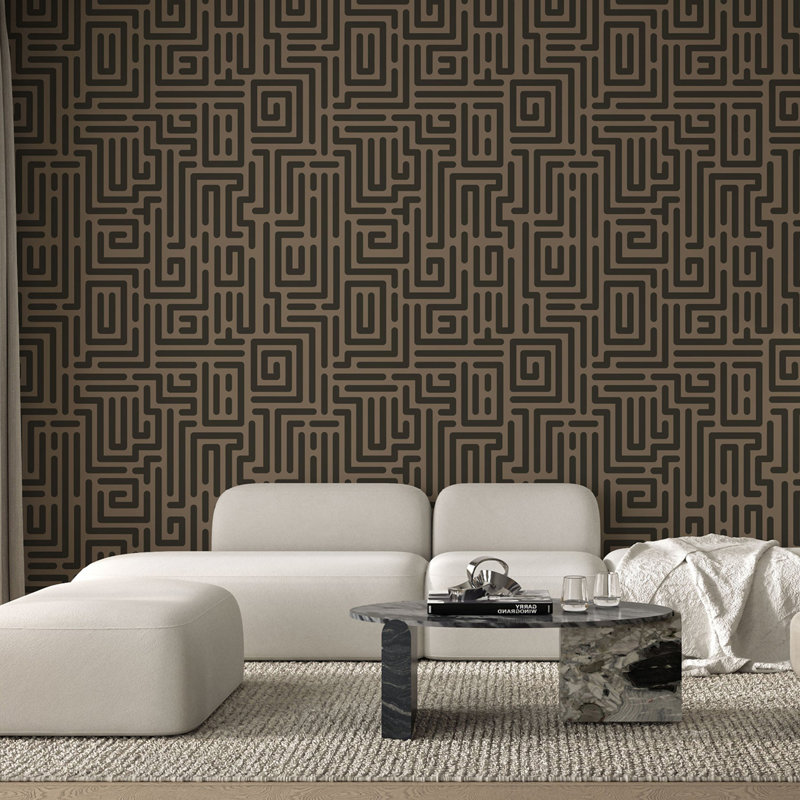 Diallo - Wallpaper by Sabrina Yvonne, Vinyl, Mocha, Self-adhesive