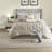 Elegant 7 Piece Tufted Bedding Set, Premium Polyester, Classic Taupe Cal King