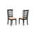9 Piece Dining Table Set Includes a Rectangle Wooden Table with Butterfly Leaf and 8 Linen Fabric Dining Room Chairs, Black & Cherry