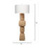Lampe sur pied traditionnelle 62 po Totem-94569003