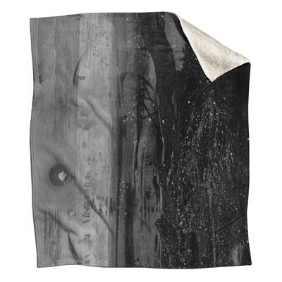Monochrome Abstract Texture Blankets