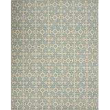 Geometric Area Rug in Blue/Beige