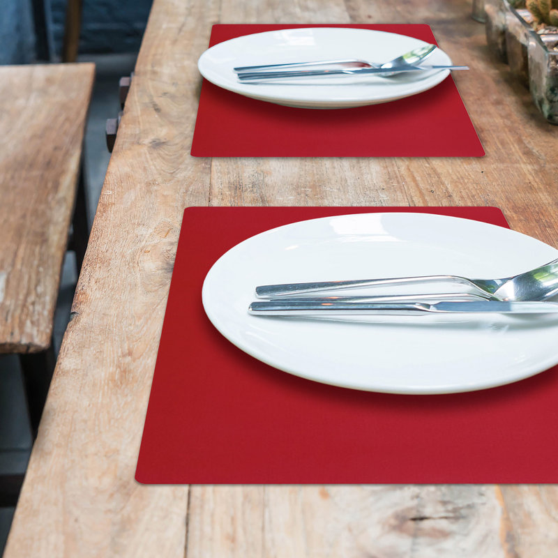 Napperon Altrice Rect. Rouge américain, Rouge