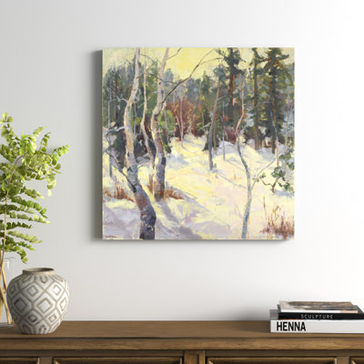 «Four Seasons Aspens IV», peinture sur toile