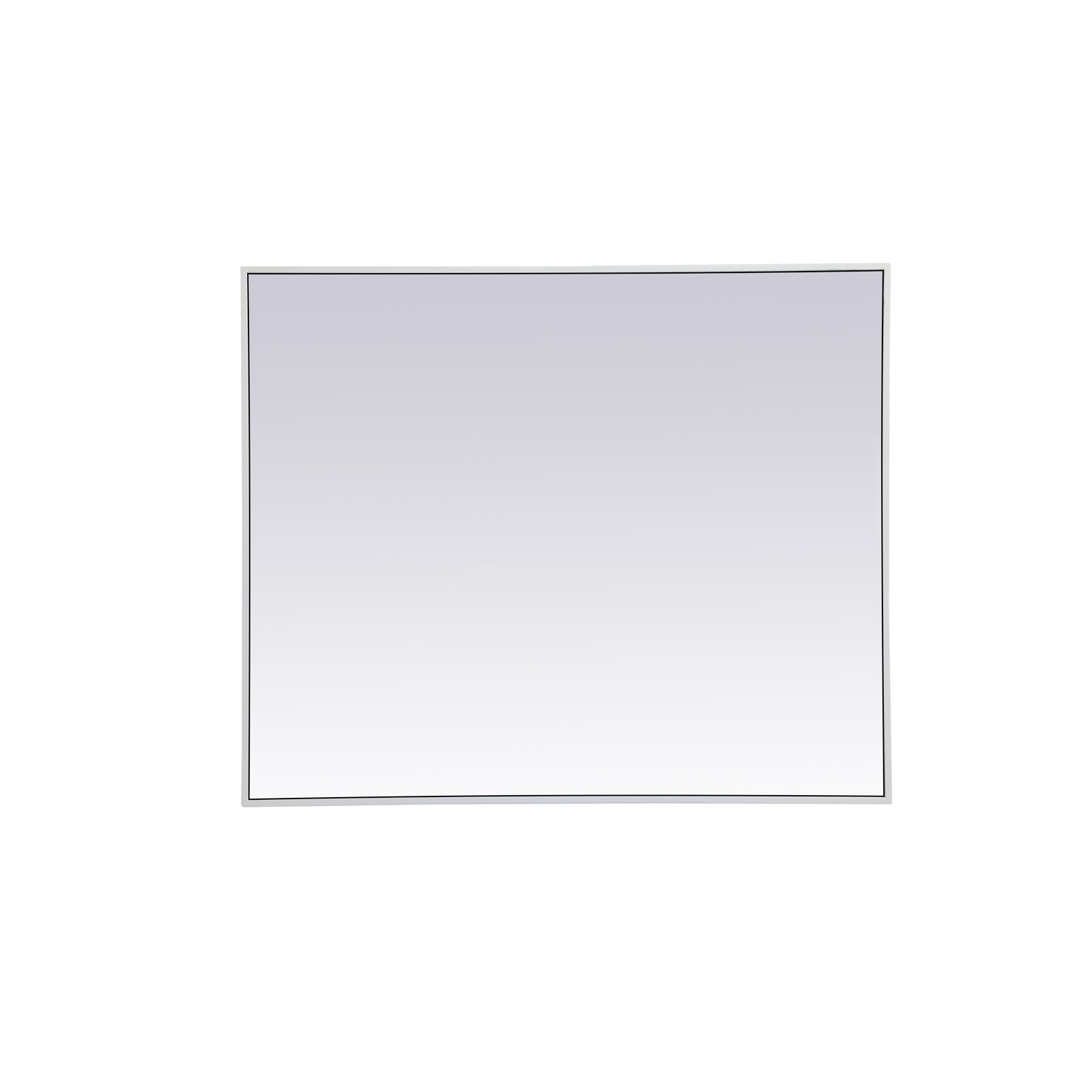 Sabine Metal Rectangle Wall Mirror, 36" x 30", White